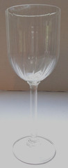 Vintage Clear Optic Crystal Wine Glass Goblet (1) Royal Tuscan RYZ1