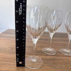 Cristal D Arques Enchante Crystal Wine Goblets Lot Of 4 Each 7.75”Durand Great