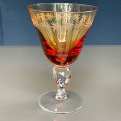 GUS KHRUSTALNY , Liquor glasses “GOLDEN WEDDING” 6pcs, USSR