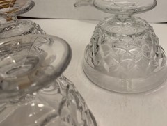 Fostoria Crystal Glass American Sundae Parfait Cups Set Of 4 American Clear Mint
