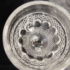 1914 EAPG Indiana Glass Co No 30 (OMN) Cordial Glass Set of 2 AKA Dew & Raindrop