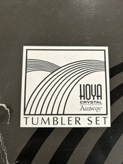 HOYA Crystal Vintage Rock Glass Tumbler Collection Finest Cut. New!