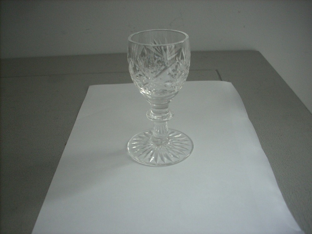 Royal Doulton Prince Regent Cut Crystal Shot Liqueur Glass 3.25″/ 8 cm England