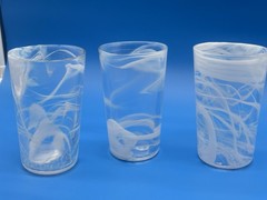 3 Kosta Boda MINE Ulrica Hydman Vallien UHV Glass White