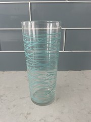 Blue Stripes And Dots Tom Collin’s Glass Vintage