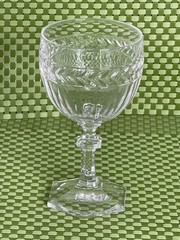 Villeroy & Boch Miss Desiree Water Goblet Crystal Glass Laurel & Panels – 6 1/2″
