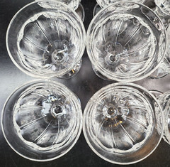 12 Noritake Provincial Clear Wine Glasses Set Vintage Elegant Panel Stemware Lot