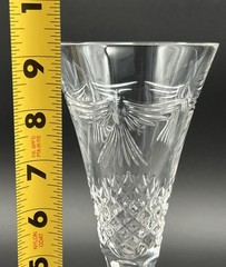 Waterford Crystal Fluted Champagne Glasses Set Of 2 Millennium Series 9 1/4