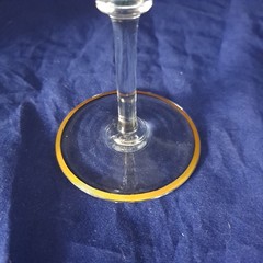 Hawkes Gold Bands Water Goblet With Gold Trim Elegant Vintage Glassware