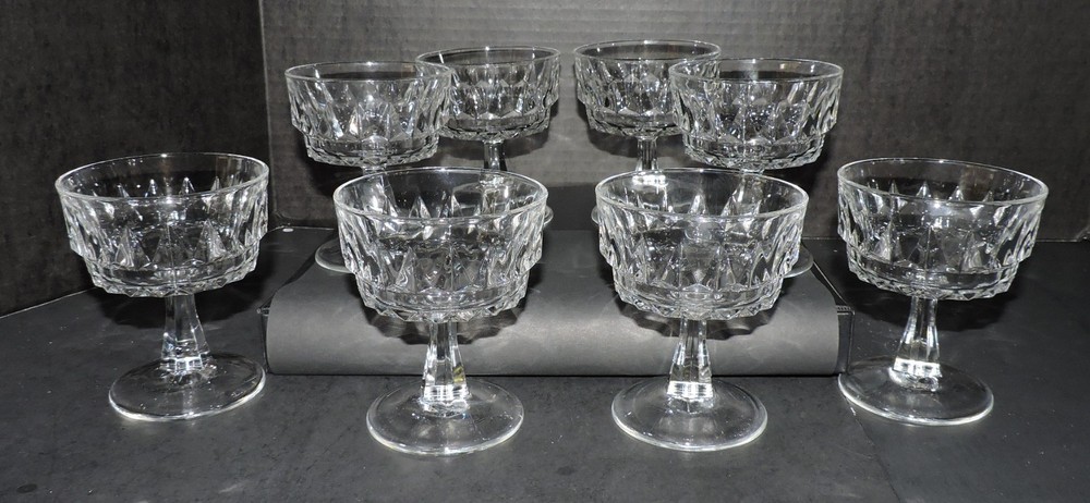 PRESTIGE de FRANCE 8 SHERBERT / CHAMPAGNE GLASSES – DURAND DISIGN IMPORTED