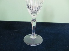 3 Princess House Royal Highlights 7 3/4″ Fluted Champagne Crystal Glasses w Tags