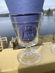 3 Liberty Bell 200 Years Anniversary 1776-1976 Declaration Of Independence Glass