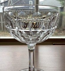 Vintage Stuart Crystal Clifton Park Cut Champagne Coupe Saucer Glass