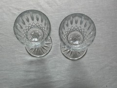 Mikasa Crystal OLD DUBLIN Footed Wine Glass Set Of 2
