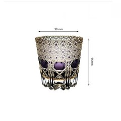 12oz Purple Hand Cut New Crystal Whiskey Glass Tumbler Edo Kiriko Drinkware