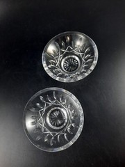 Set of 2 Vintage Waterford Cut Crystal 5″ Finger Bowls Dishes