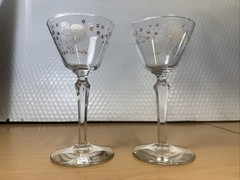 Libbey Chanticleer Rooster Liquor Martini Cocktail Glass Set of 2