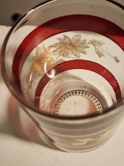 Antique Bohemian Tumbler, Whiskey Glass
