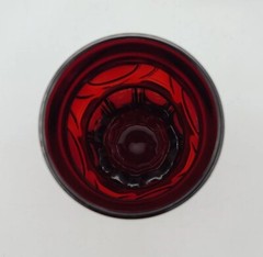 Vintage Ruby Red Tumbler Glasses Wheaton Bullseye 5” Set Of 2