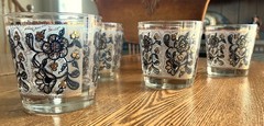 1960’s MCM LIBBEY ELCYDA Set of 6 Low Ball Cocktail Glasses