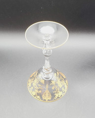 Vintage Champagne/Martini/Tall Sherbet Gold Encrusted Rose Point by Cambridge
