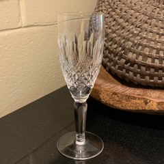 Waterford Colleen Tall Stem 7 3/8″ Fluted Champagne Glass Gothic Mark Ireland