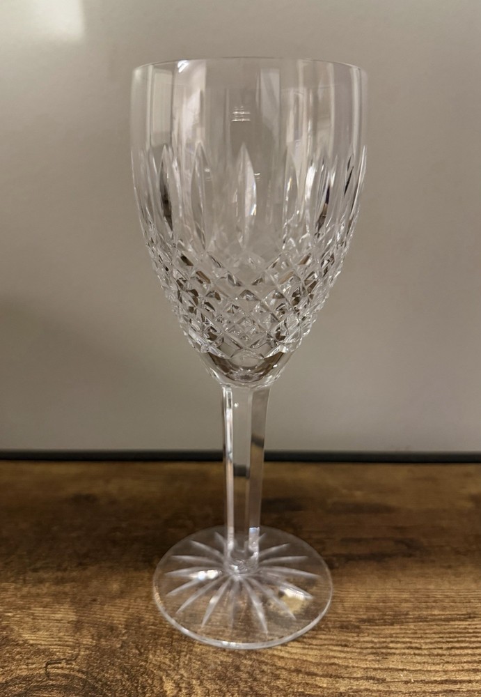 Waterford Crystal Castle Maine Water Goblet 8in
