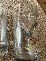 Set of 3 Ned Smith Game Bird Highball Glasses Pheasant Turkey Grouse