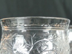 Webb Corbett 4 Antique Stunning Floral Prunus Blossoms Wine/Water Goblets 7 5/8″