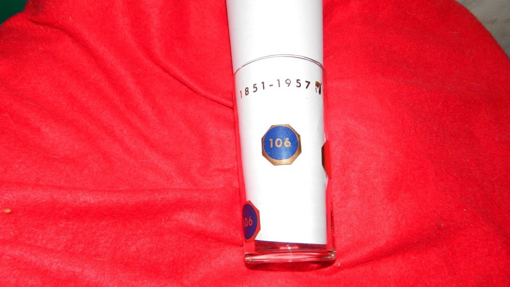 RARE PYREX CORNING GLASS WORKS 1957 ANNIVERSARY GLASS FREE USA SHIPPING