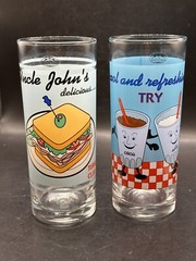 Set 2 Ocean Drinking Glass Tumblers 16 oz Glassware 6 3/4″ Home Essentials