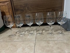 Cynthia Rowley Hand Painted Fish Motif Wine & Stemless Glasses 14-Piece Set