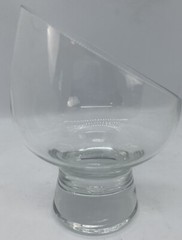 Tilted Kosta Boda Sweden Pippa Controlled BUBBLE Slanted 5 1/2″ Whiskey Glass