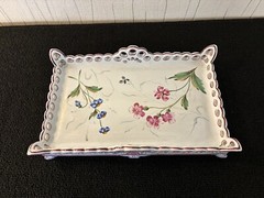 Rectangular Tray Emile Gallé Attributed To Saint Clément Manufacture