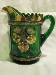 Northwood Peach Emerald Intaglio Water Set