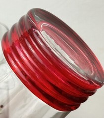 Set Of 2 Pfaltzgraff Winterberry Glasses Tumblers Red Laser Cut 20 oz Christmas
