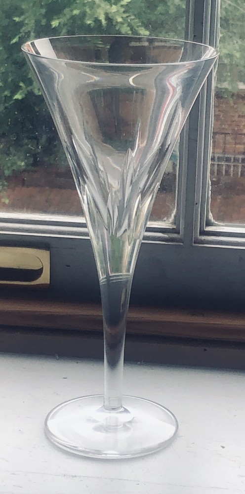 Waterford Crystal Goblet champagne Toasting Flute Single Unknown pattern 8 3/8”