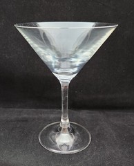 Unknown Manufacturer Vintage Clear Pressed Glass Plain Bowl 6″ MARTINI GLASS