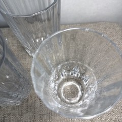 Vintage Paşabahçe Ribbed High Ball Glasses 1980’s Crystal Bar Ware Set Of 6