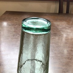 Fire and Light Recycled Glass Tumbler Celery Green 16 oz Pint Second Squared