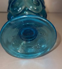 L.E. Smith BLUE «Moon and Stars» Water Drinking Goblet **Minor Issues
