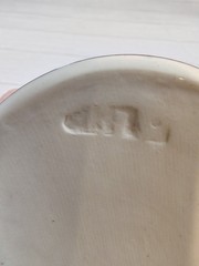 Linden Hills Pottery, Signed MK, Hand Painted, Coffee/Tea, Mug Cup, Floral Art