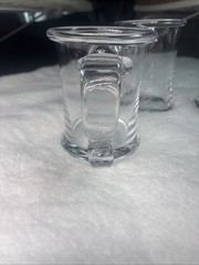Set (4)Simon Pearce Hand Blown Scroll Handle WINDSOR Signed 4 -Tankards / Mugs