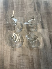 Set Of 4 Anchor Hocking Asbury 6oz Martini Glasses 5 3/4 Height
