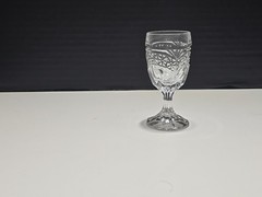 Crystal d’Adriana «LUNA» Cordial Glasses 24% Lead Crystal 3 5/8″ Tall Clear VTG