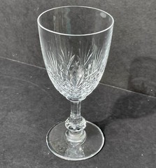 St Louis Crystal Massenet Burgundy Wine Glass Made in France Retired 7 Available