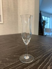 Baccarat Capri Optic Crystal Champagne Flute Single Signed