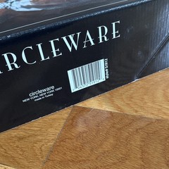 Circleware 6-piece 10 oz Gold Etching Rim Wine Stemware Beverage Glass