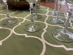 Libbey Rock Sharpe Arctic Rose Goblets 6-3/4”H (6-Total)