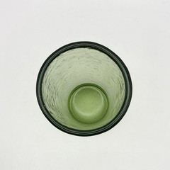 Fire and & Light Recycled Glass 16 oz Tumbler Olive | Green 6 Inches